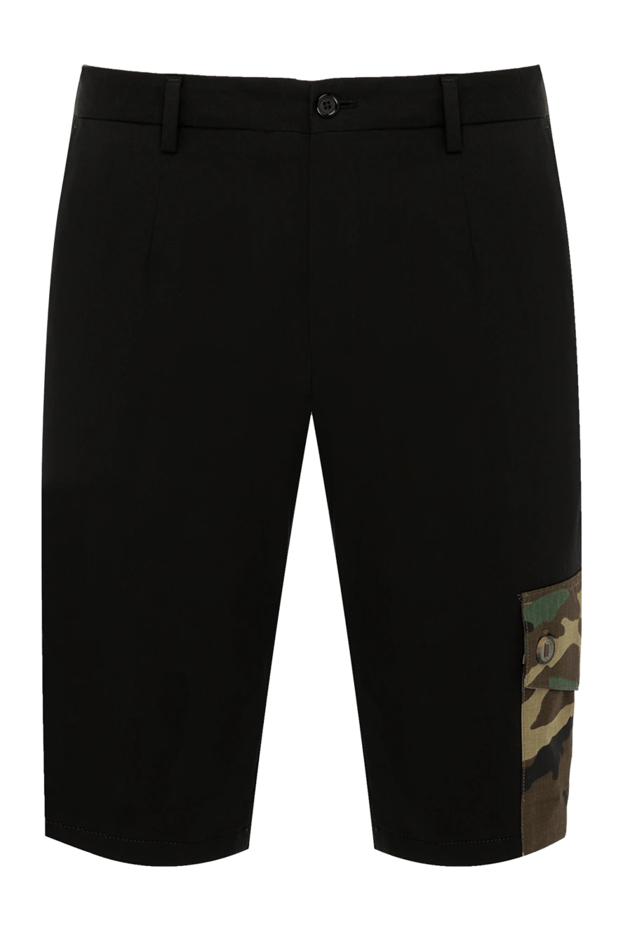 Dolce & Gabbana man men's black cotton shorts купить с ценами и фото 168072 - photo 1