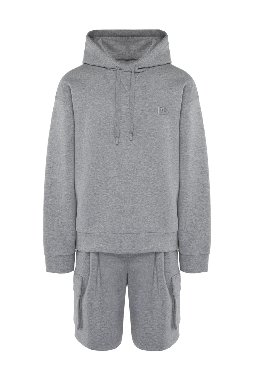 Dolce & Gabbana man men's sports suit made of cotton and polyester, gray купить с ценами и фото 168073 - photo 1