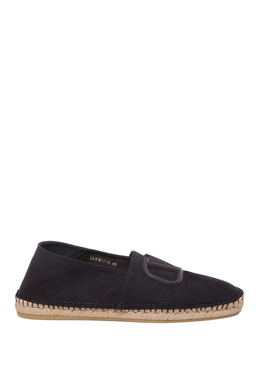 Valentino man espadrilles canvas black for men купить с ценами и фото 168138 - photo 1