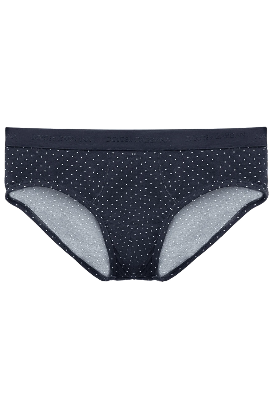 Dolce & Gabbana man briefs made of cotton and elastane, blue for men купить с ценами и фото 168150 - photo 1