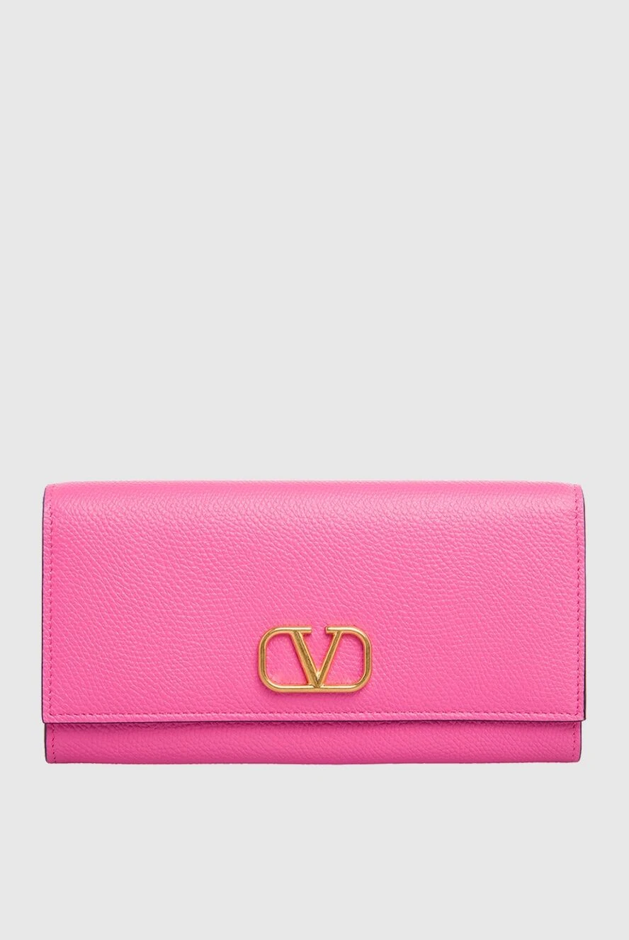 Valentino woman pink leather wallet for women купить с ценами и фото 168157 - photo 1