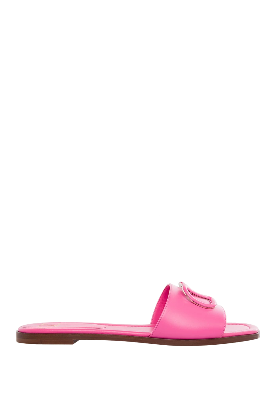 Valentino woman pink leather flip-flops for women купить с ценами и фото 168165 - photo 1