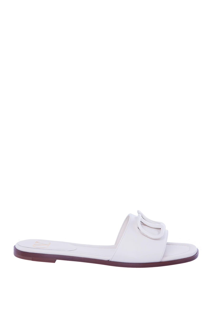 Valentino woman white leather flip-flops for women купить с ценами и фото 168166 - photo 1