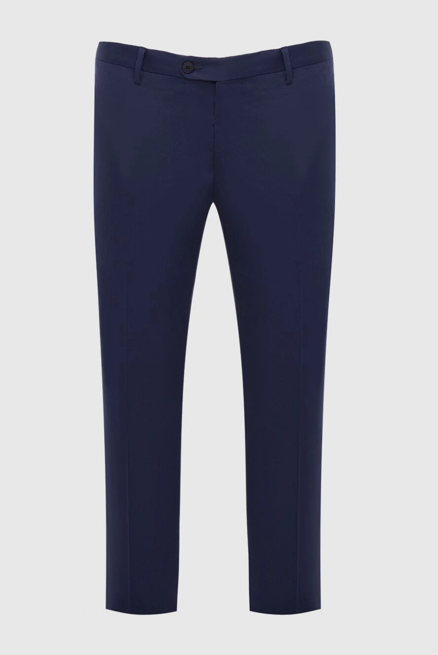 Cesare di Napoli man blue trousers for men купить с ценами и фото 168179 - photo 1