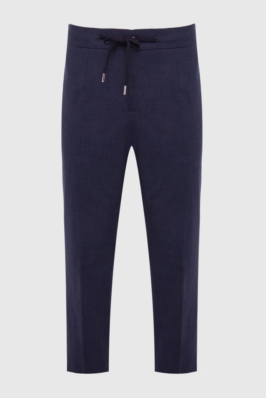 Cesare di Napoli man blue trousers for men купить с ценами и фото 168191 - photo 1