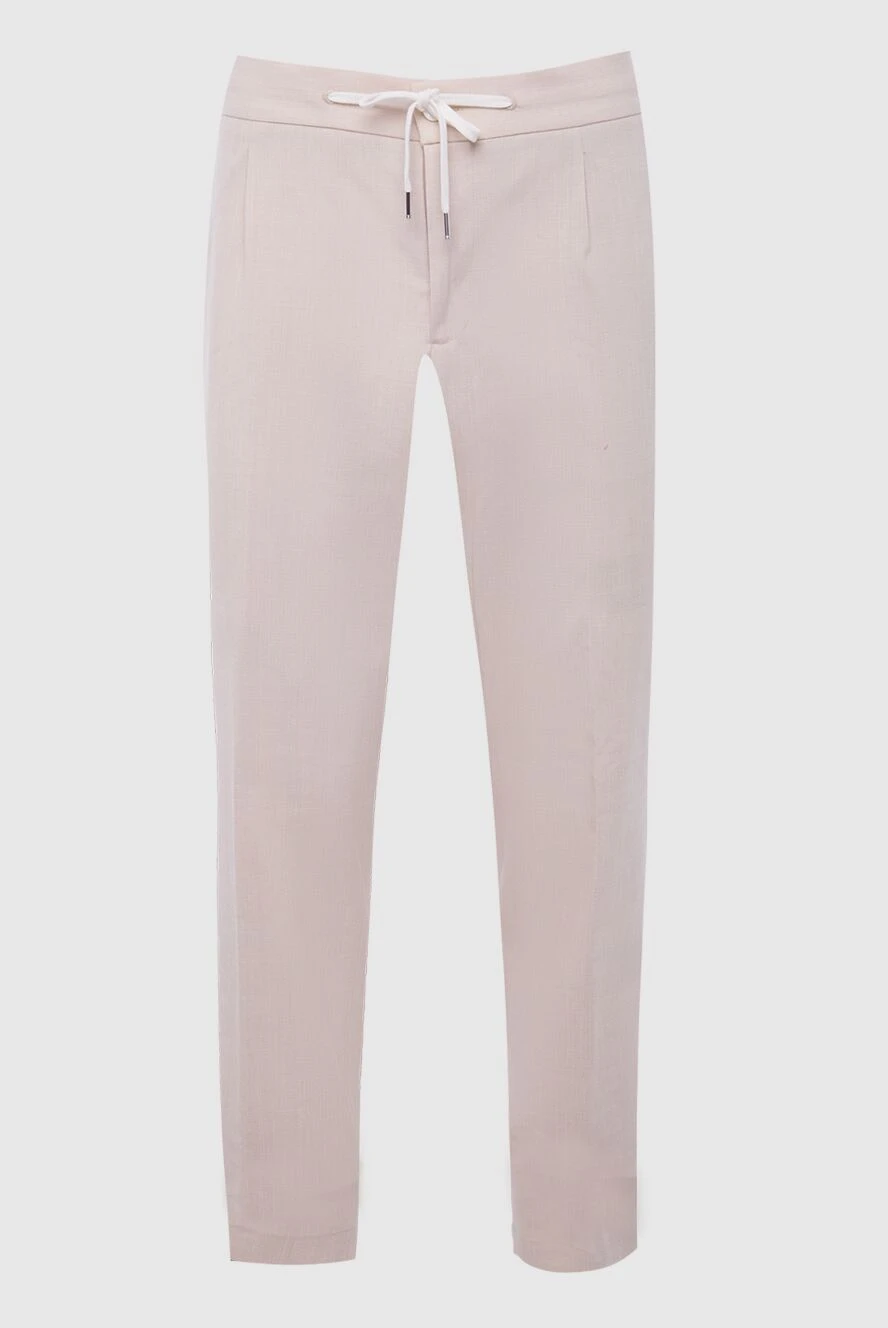 Cesare di Napoli man pants beige for men купить с ценами и фото 168192 - photo 1