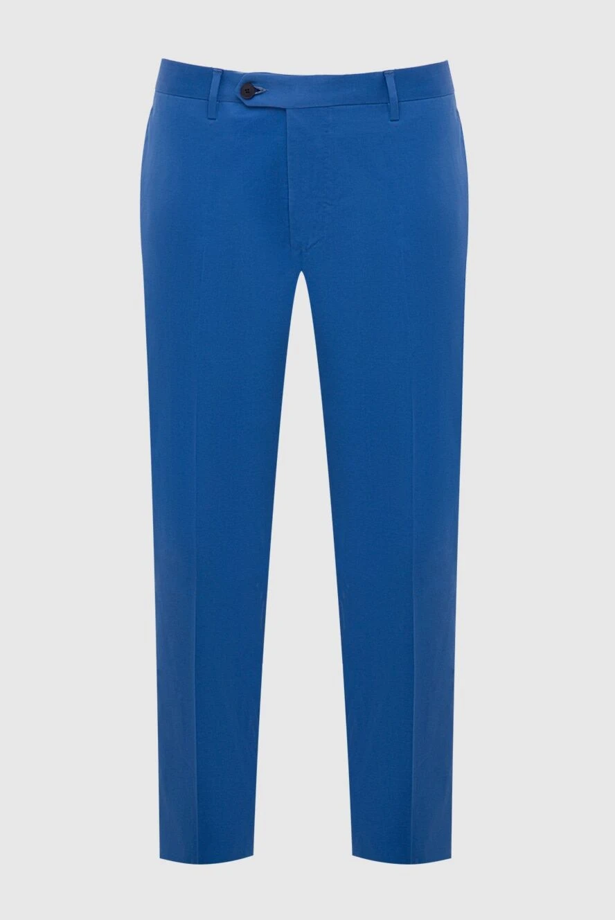 Cesare di Napoli man blue trousers for men купить с ценами и фото 168198 - photo 1