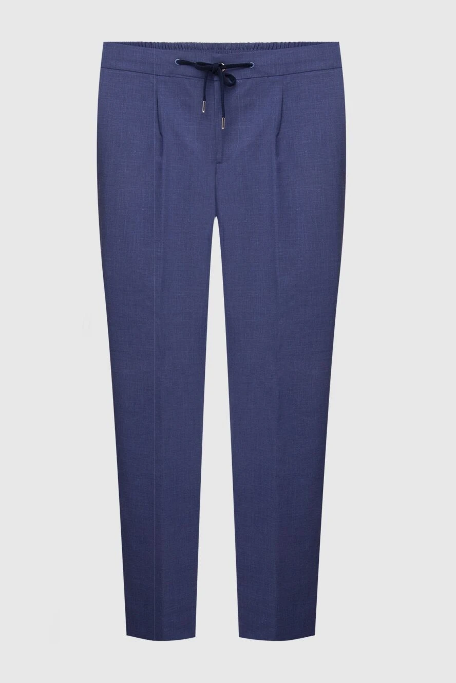 Cesare di Napoli man blue trousers for men купить с ценами и фото 168200 - photo 1