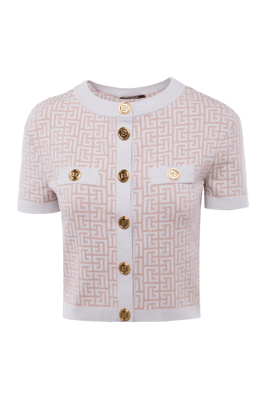 Balmain woman pink blouse for women купить с ценами и фото 168362 - photo 1