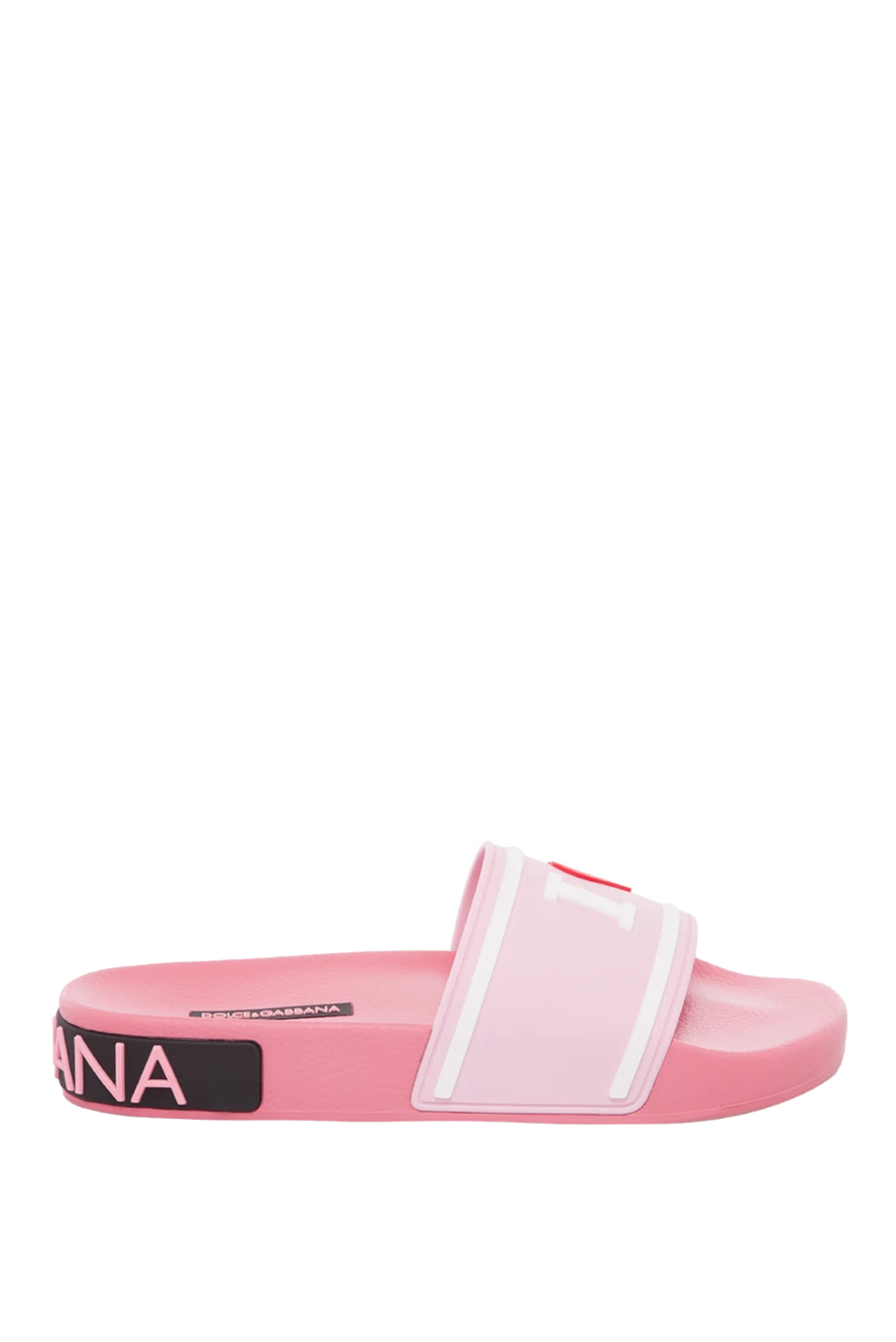 Dolce & Gabbana woman pink rubber flip-flops for women купить с ценами и фото 168373 - photo 1