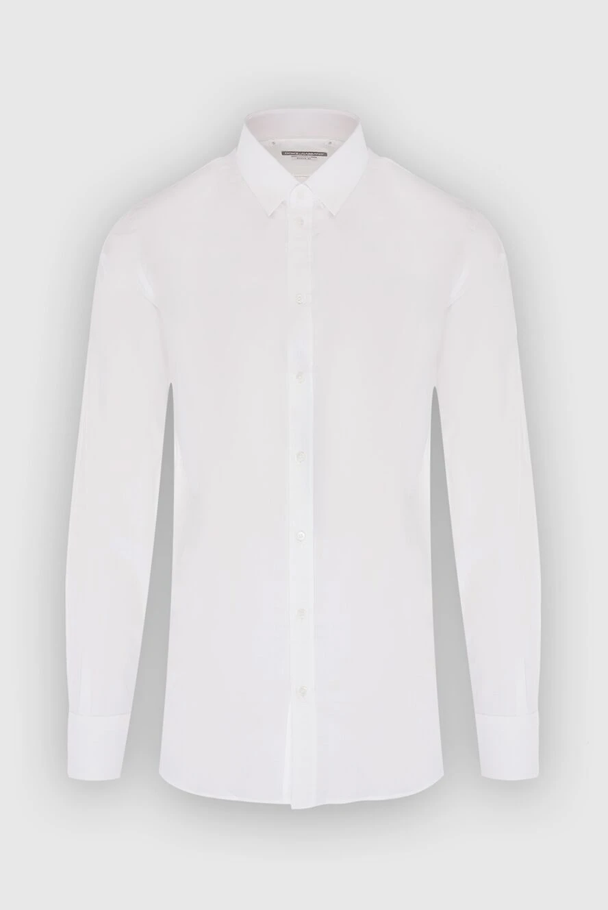 Dolce & Gabbana man white cotton shirt for men купить с ценами и фото 168385 - photo 1