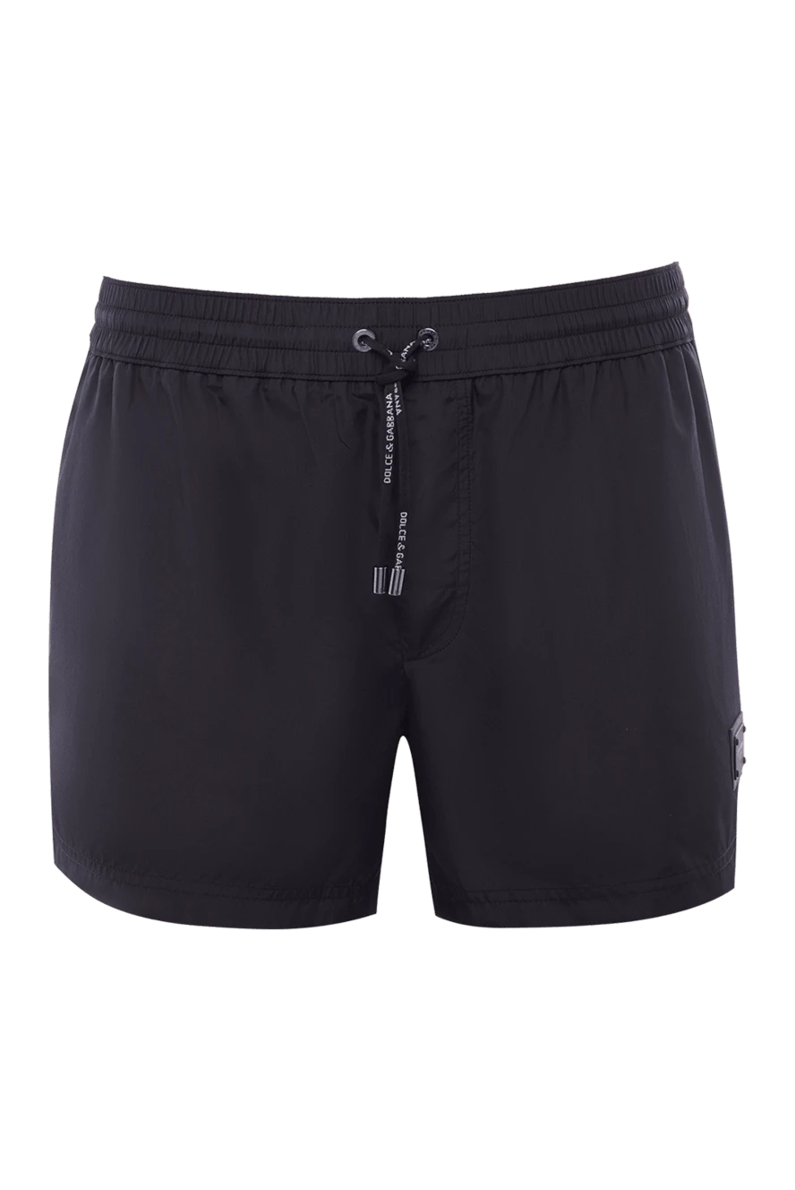 Dolce & Gabbana man men's black polyester beach shorts купить с ценами и фото 168391 - photo 1