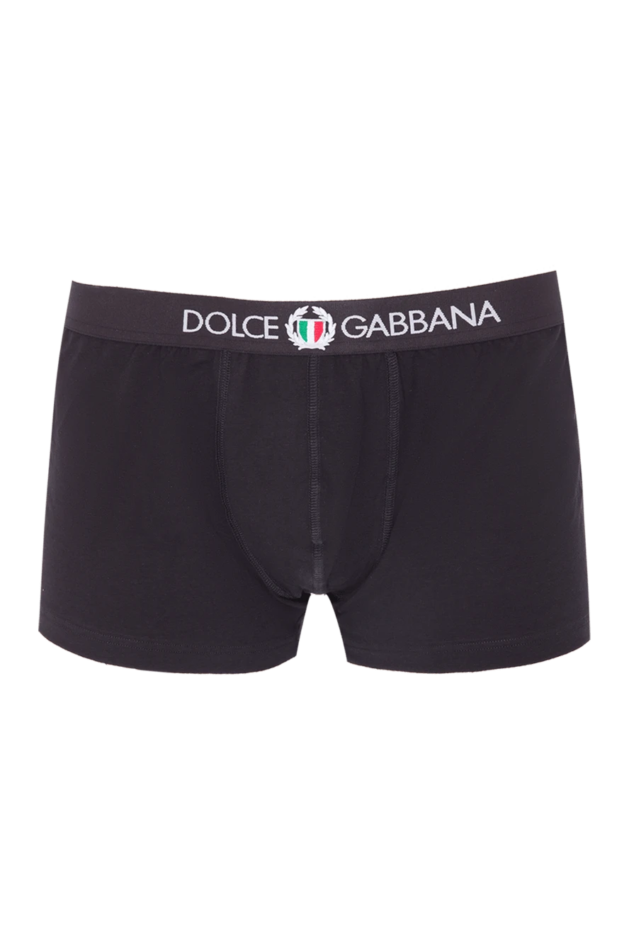 Dolce & Gabbana man black men's boxer briefs made of cotton and elastane купить с ценами и фото 168396 - photo 1