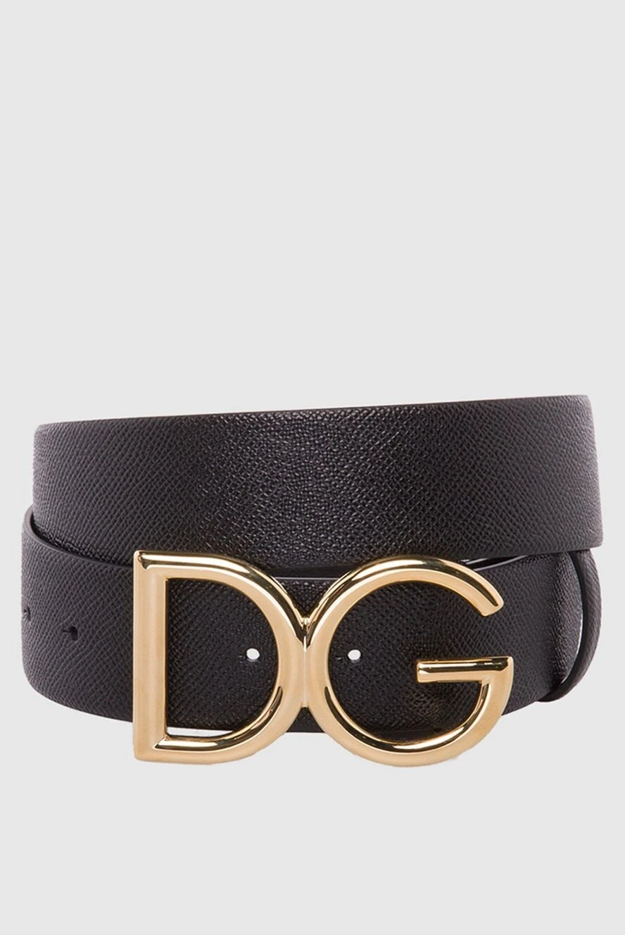 Dolce & Gabbana Әйелдер қара әйелдер былғары белбеуі купить с ценами и фото 168398 - фото 1