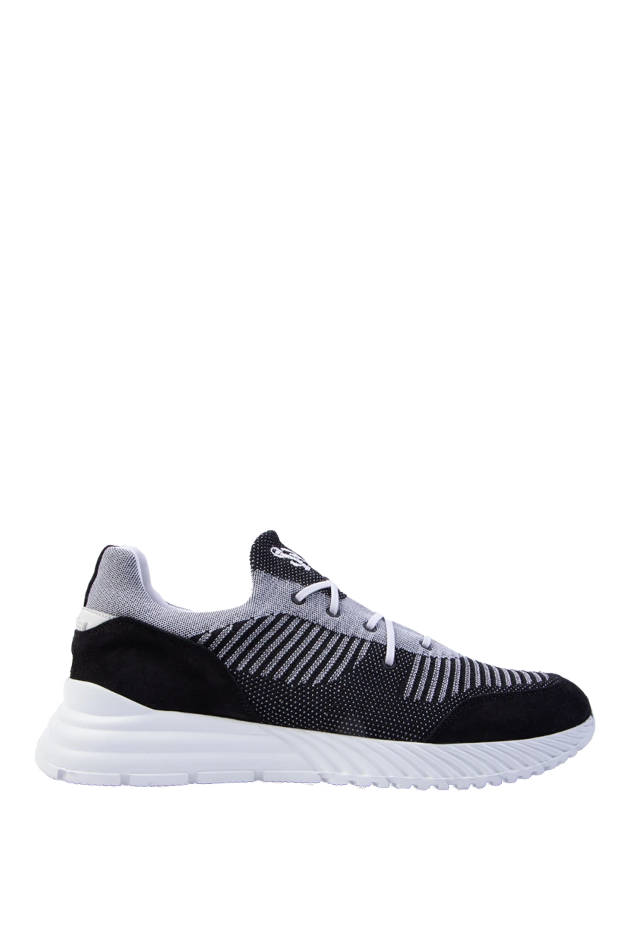 Stefano Ricci ерлерге арналған қара полиамидті кроссовкалар 168452 - фото 1