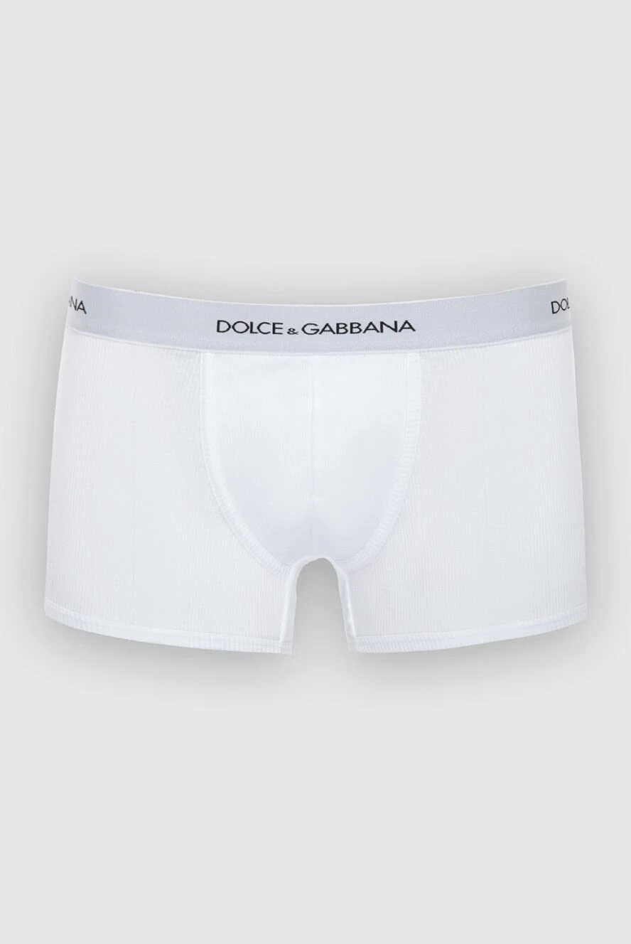 Dolce & Gabbana man white cotton boxer briefs for men купить с ценами и фото 168472 - photo 1