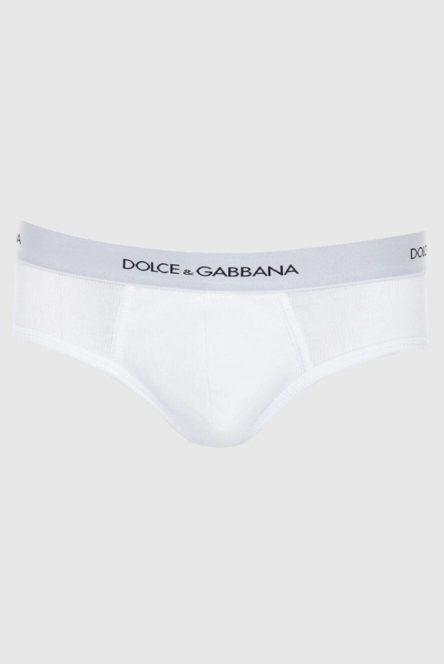 Dolce & Gabbana man white cotton briefs for men купить с ценами и фото 168473 - photo 1