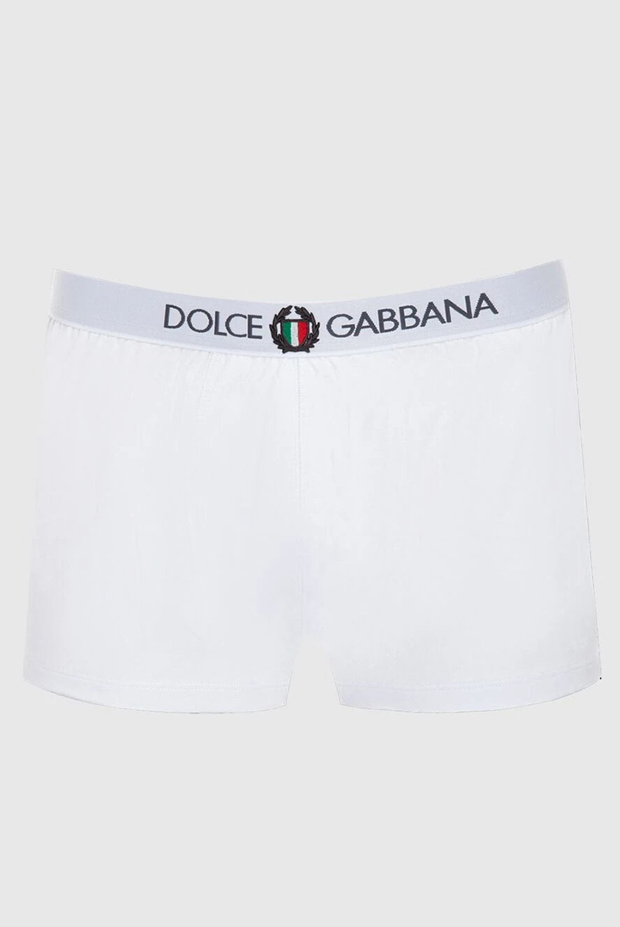 Dolce & Gabbana man white men's boxer briefs made of cotton and elastane купить с ценами и фото 168475 - photo 1