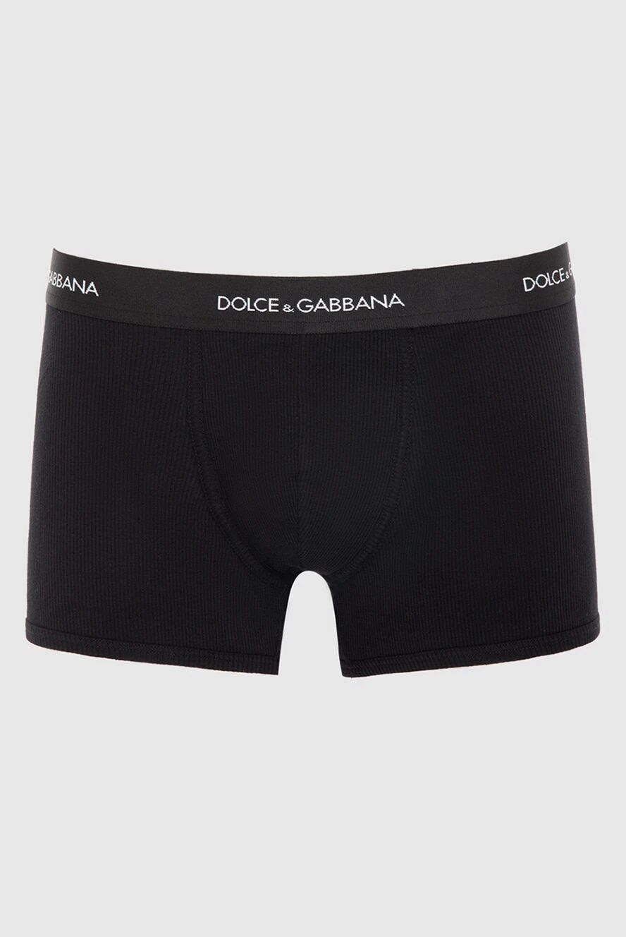 Dolce & Gabbana man men's black cotton boxer briefs купить с ценами и фото 168476 - photo 1