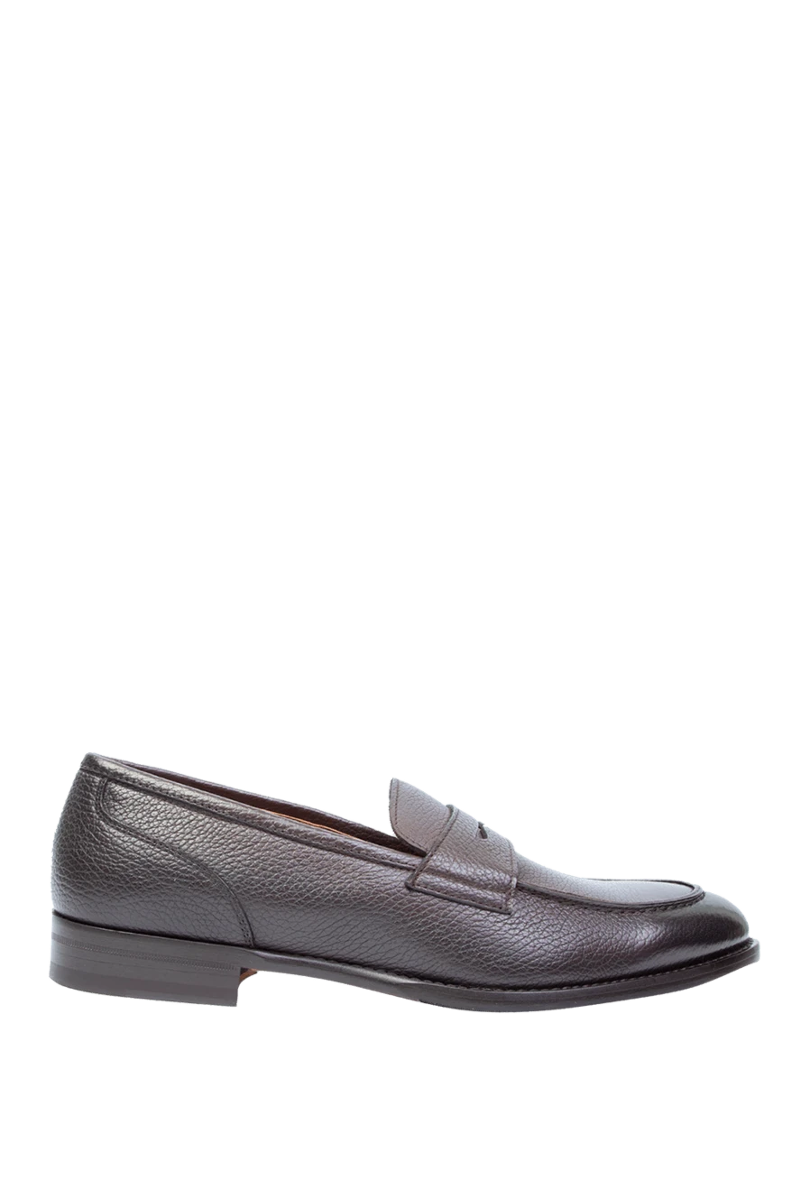 Doucal`s man brown leather loafers for men купить с ценами и фото 168507 - photo 1