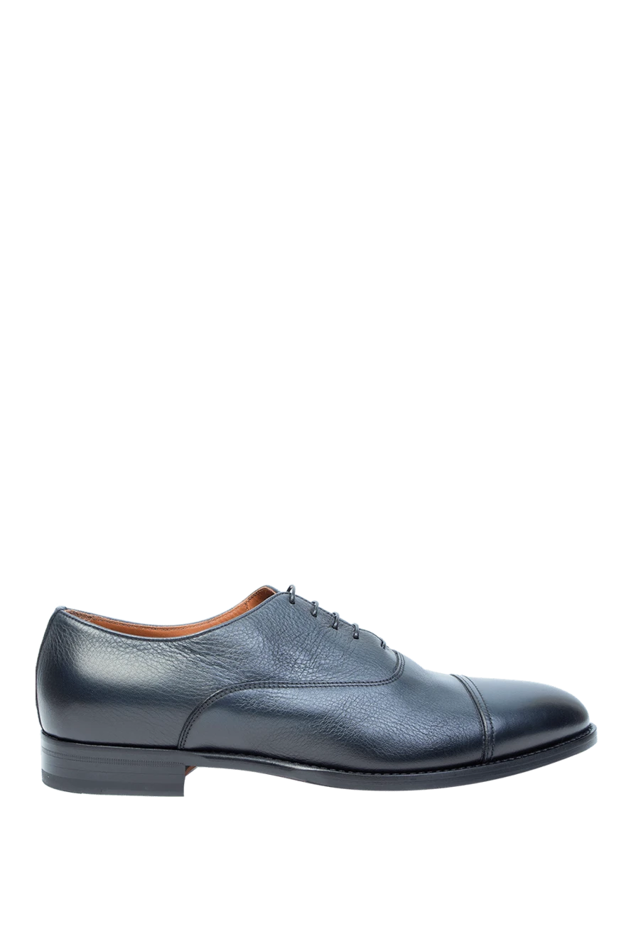 Doucal`s man blue leather men's shoes купить с ценами и фото 168513 - photo 1