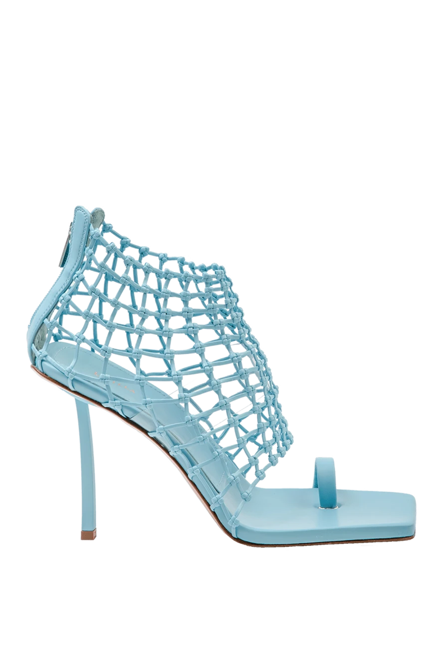 Le Silla woman blue leather sandals for women купить с ценами и фото 168554 - photo 1