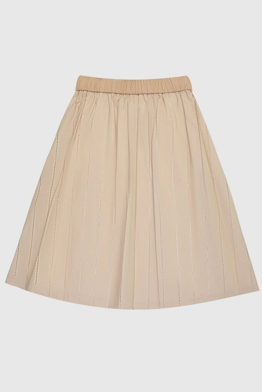 Peserico woman beige cotton skirt for women купить с ценами и фото 168630 - photo 1