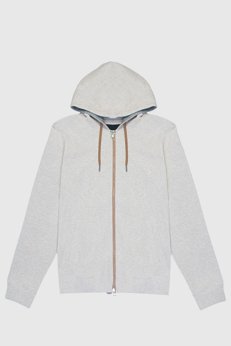 Barba Napoli man cotton and polyamide hoodie, beige купить с ценами и фото 168715 - photo 1