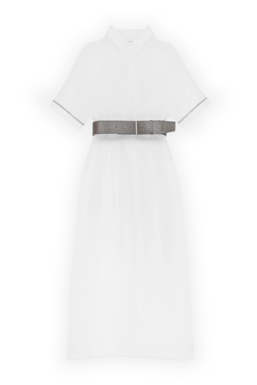 Fabiana Filippi woman white linen dress for women купить с ценами и фото 168739 - photo 1