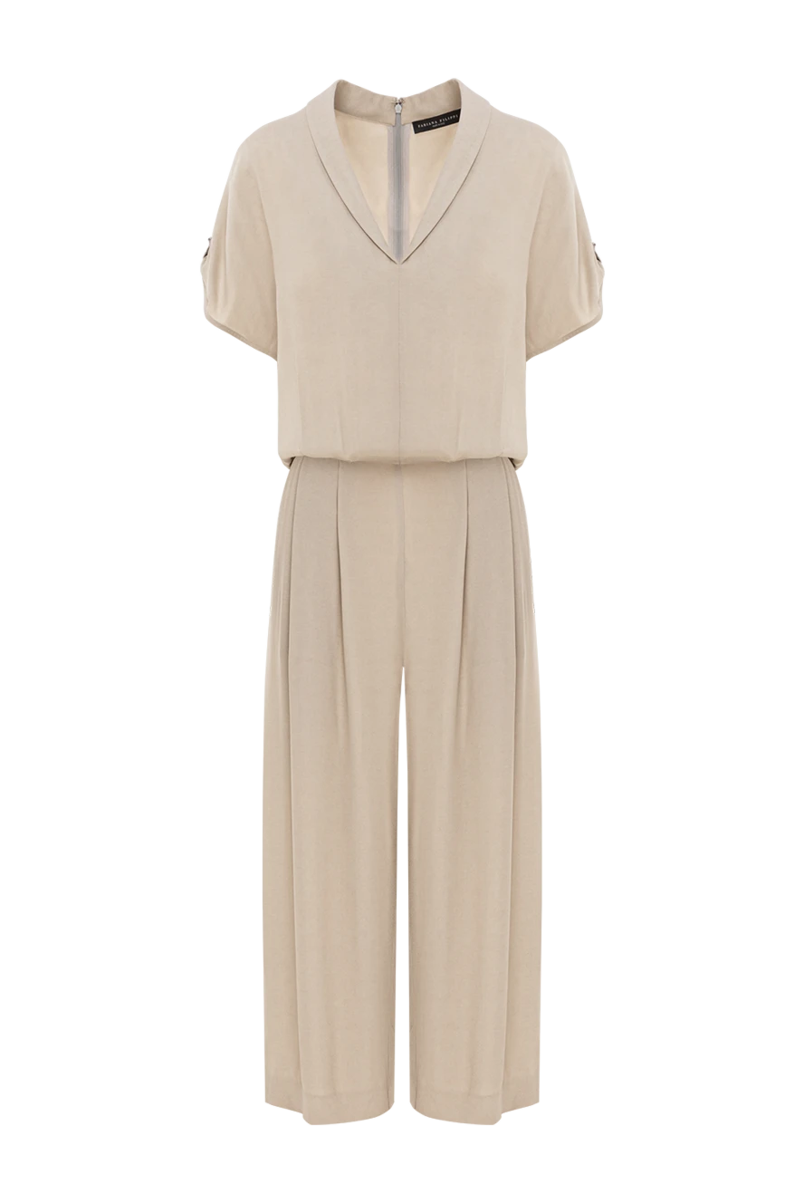 Fabiana Filippi комбинезон из вискозы бежевый женский 168740 - фото 1