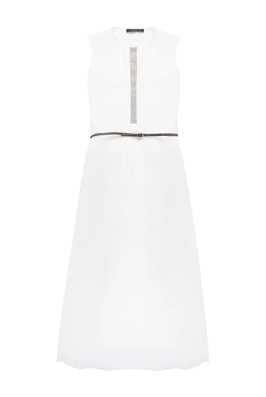 Fabiana Filippi woman white linen dress for women купить с ценами и фото 168750 - photo 1