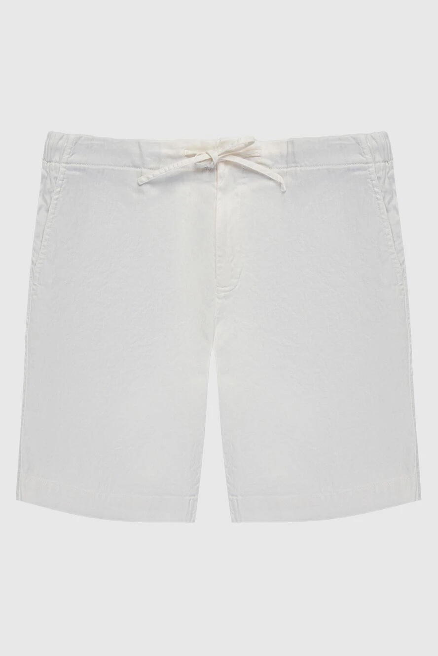 Loro Piana man white linen and cotton shorts for men купить с ценами и фото 168818 - photo 1