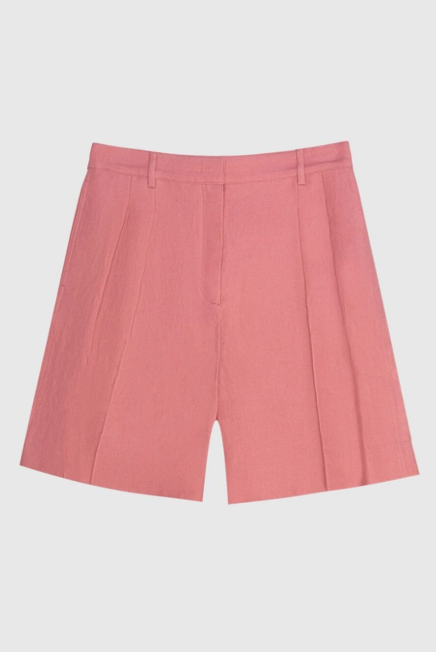 Loro Piana woman pink linen shorts for women купить с ценами и фото 168828 - photo 1