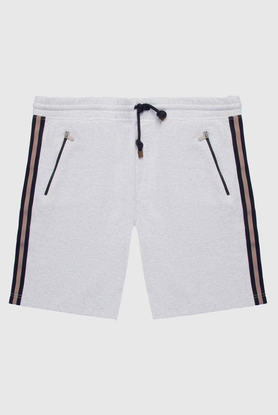 Brunello Cucinelli ерлерге арналған ақ мақта және нейлон шорттары 168881 - фото 1