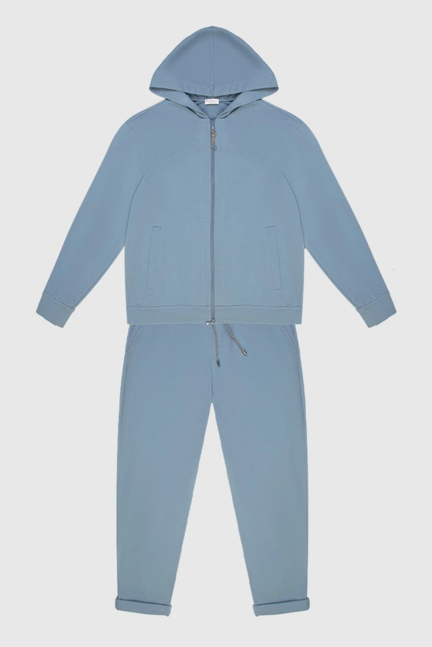 Brunello Cucinelli a sky-blue cotton jersey walking suit with a zipper.
168883 - photo 1