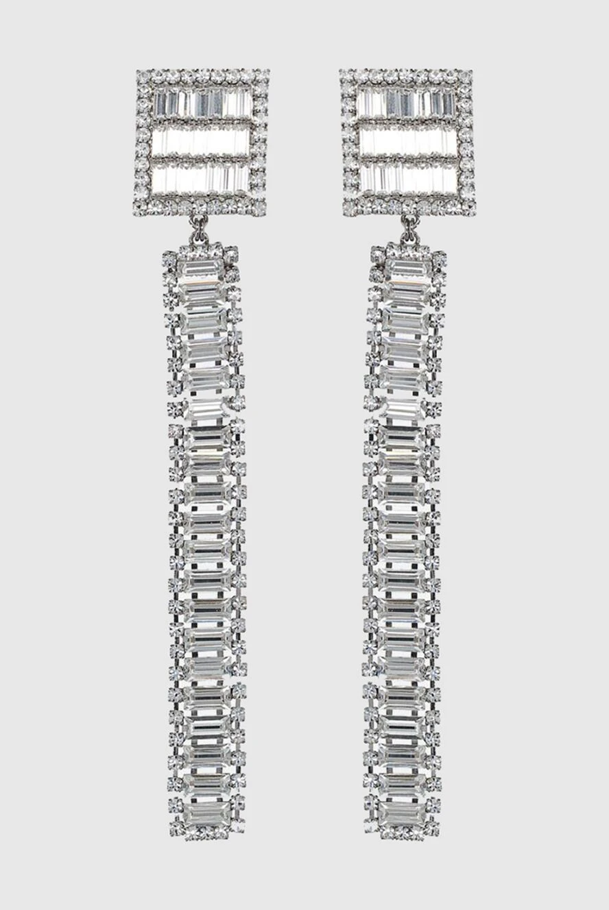 Alessandra Rich woman gray earrings for women купить с ценами и фото 168932 - photo 1