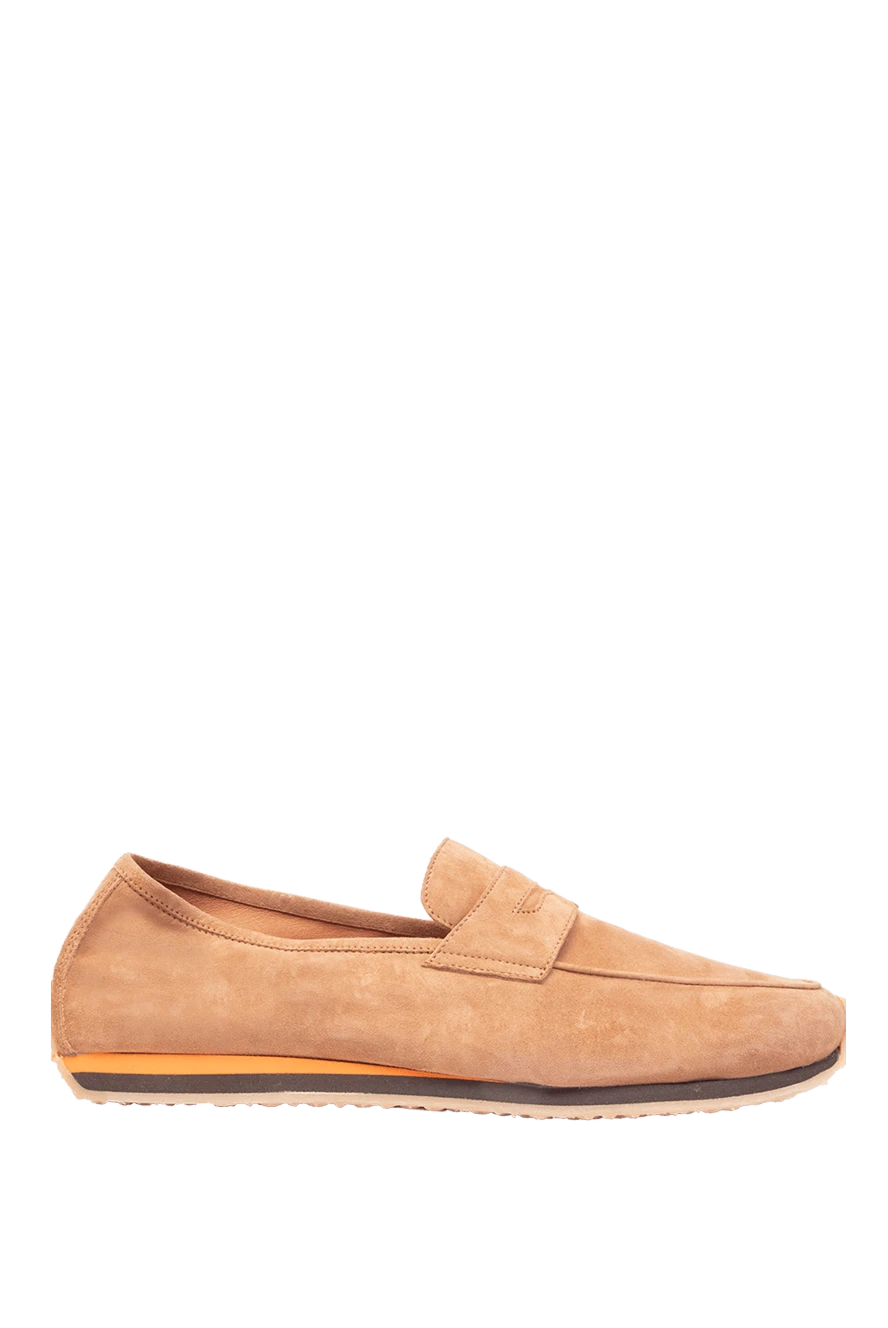 Andrea Ventura man beige suede drivers for men купить с ценами и фото 168981 - photo 1