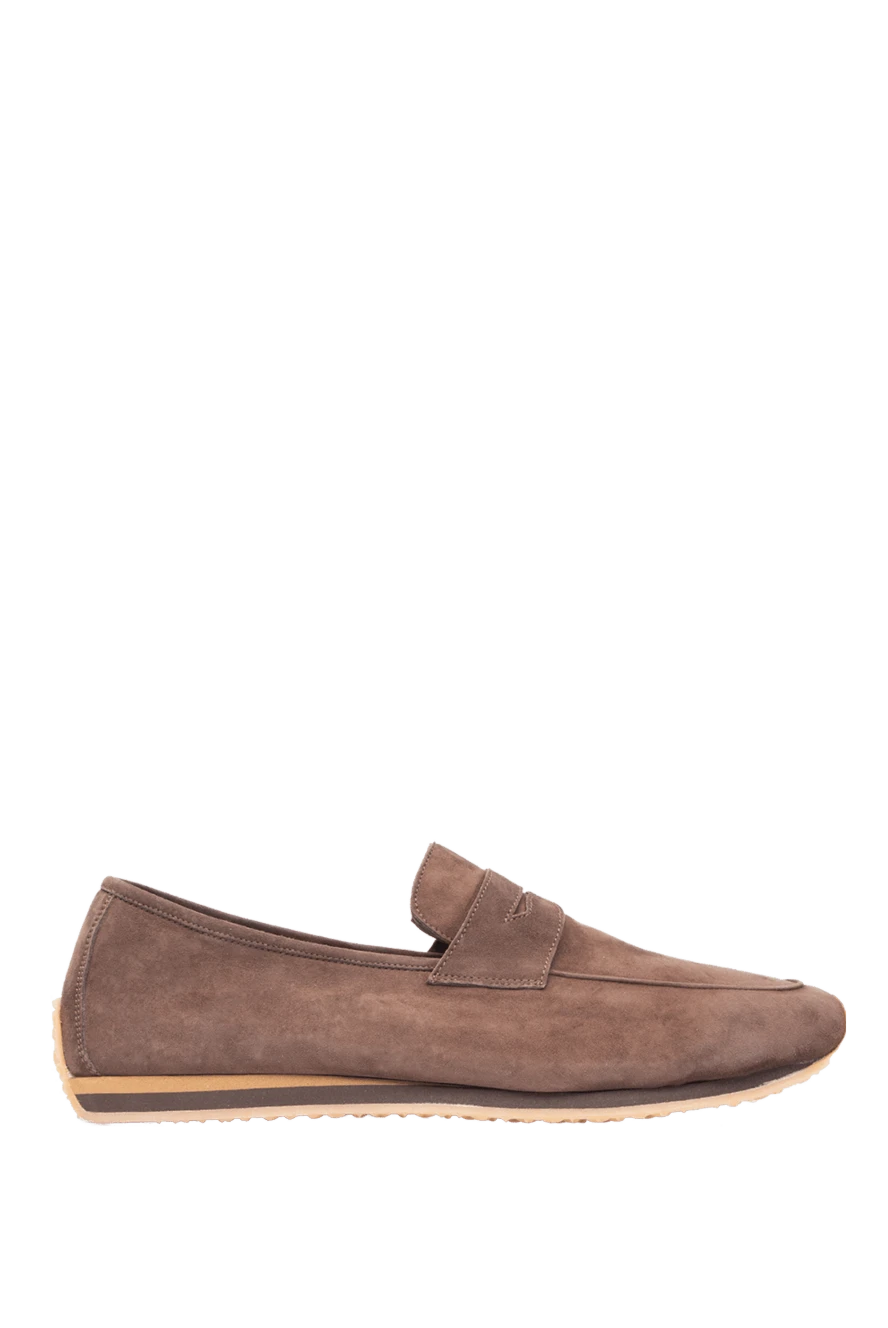 Andrea Ventura man brown suede drivers for men купить с ценами и фото 168982 - photo 1