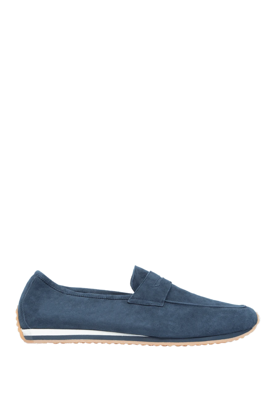 Andrea Ventura man blue suede drivers for men купить с ценами и фото 168984 - photo 1