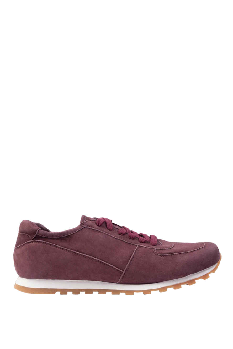 Andrea Ventura man burgundy suede sneakers for men купить с ценами и фото 168989 - photo 1