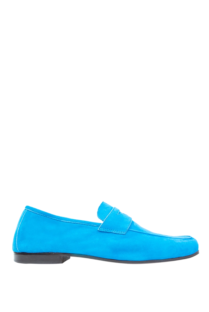 Andrea Ventura man blue suede loafers for men купить с ценами и фото 168998 - photo 1