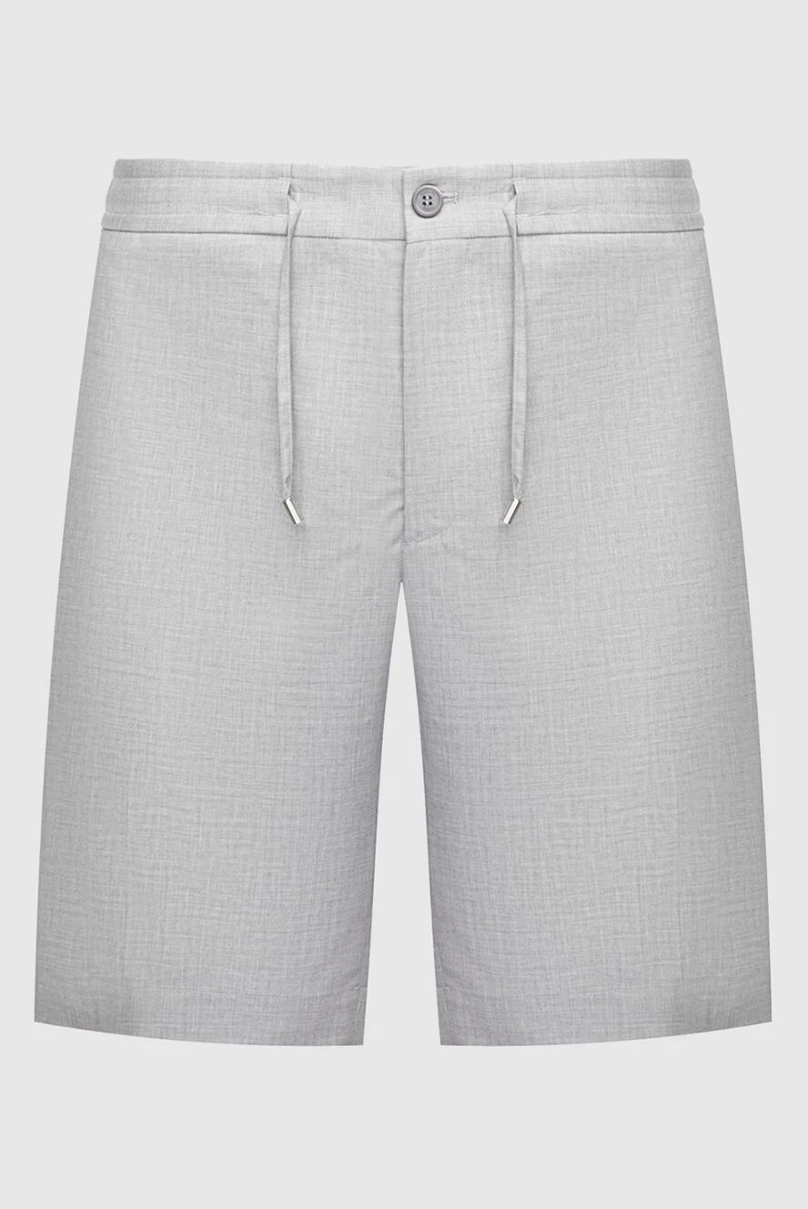 Stefano Ricci шорты из шерсти серые мужские 169127 - фото 1