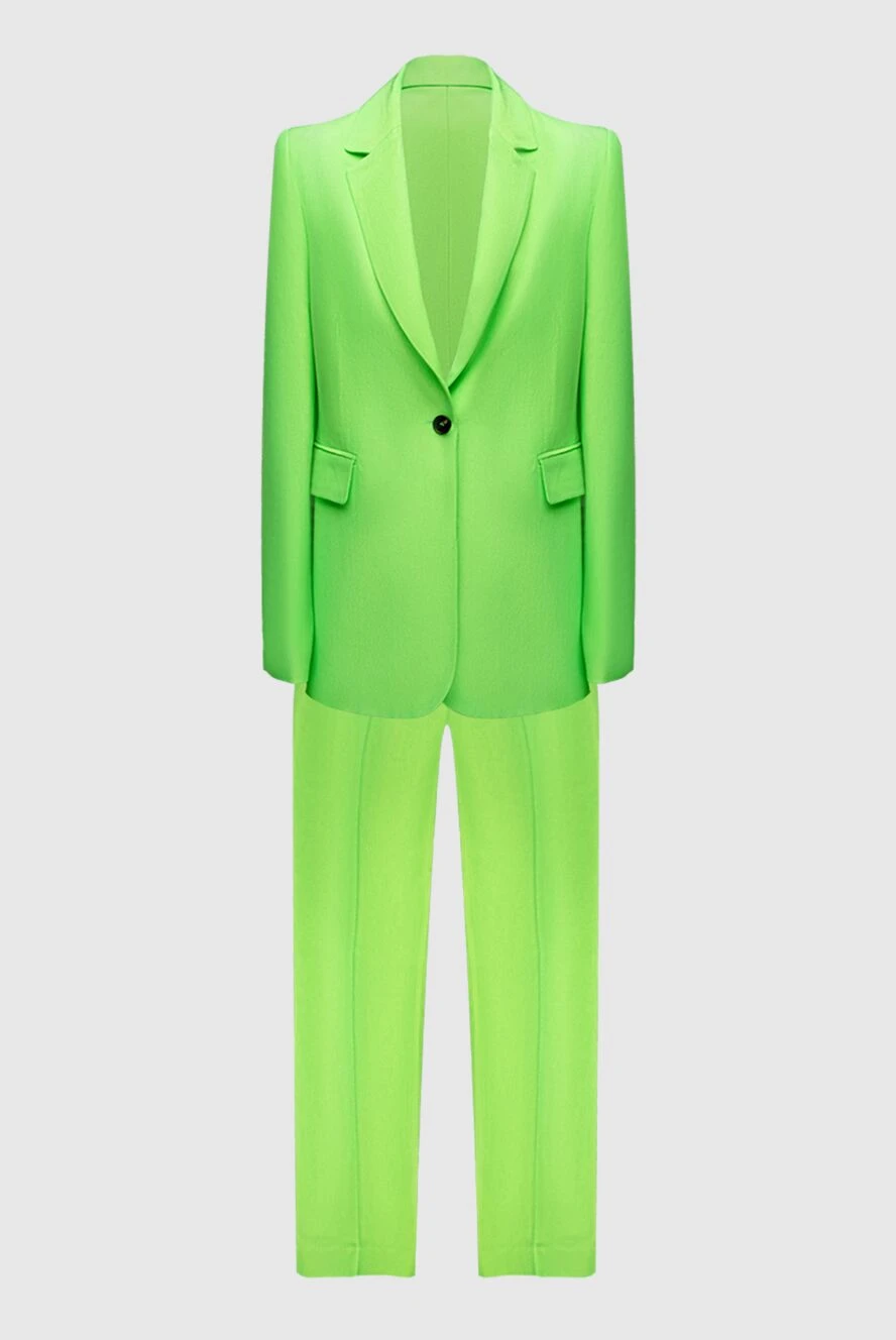 MSGM woman women's green viscose trouser suit купить с ценами и фото 169137 - photo 1