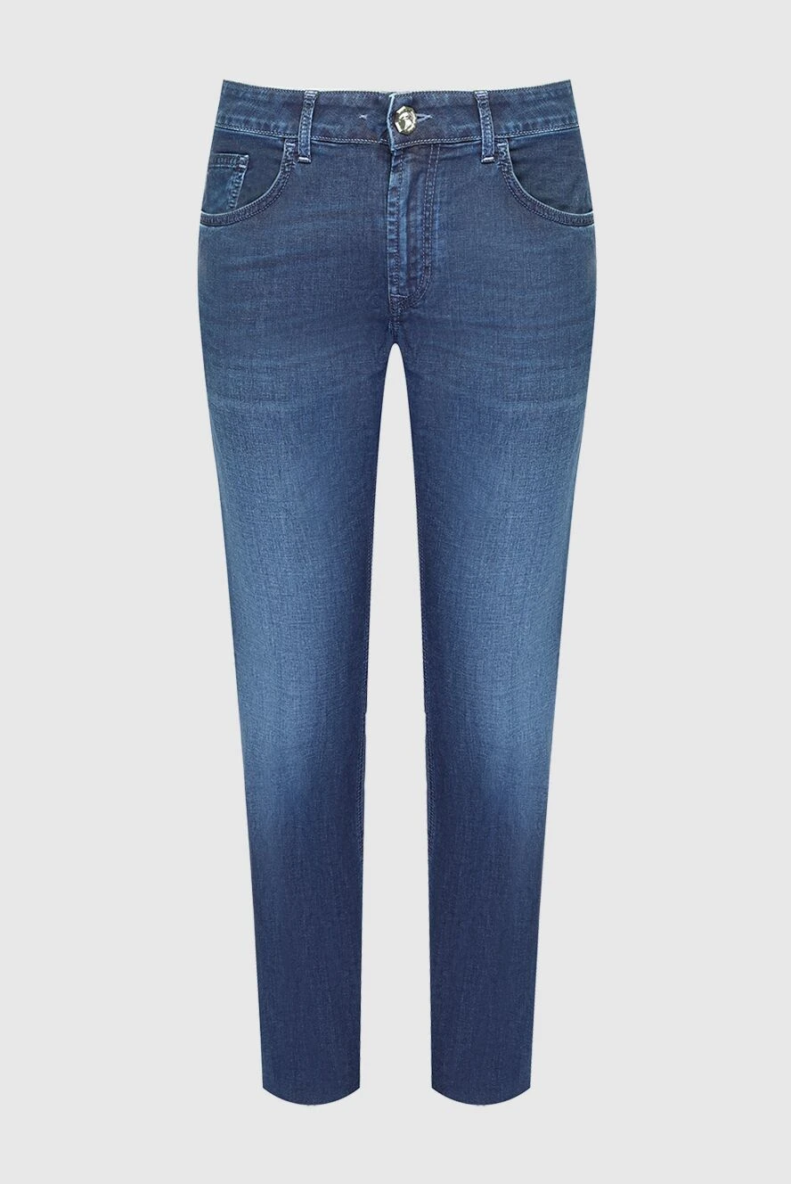 Stefano Ricci джинсы из хлопка и синие мужские джинсы 169141 - фото 1