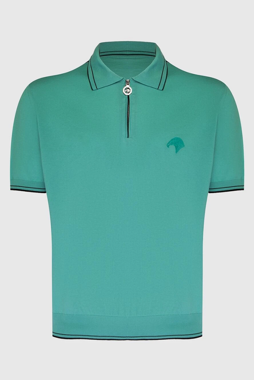 Stefano Ricci поло из хлопка зеленое мужское 169153 - фото 1