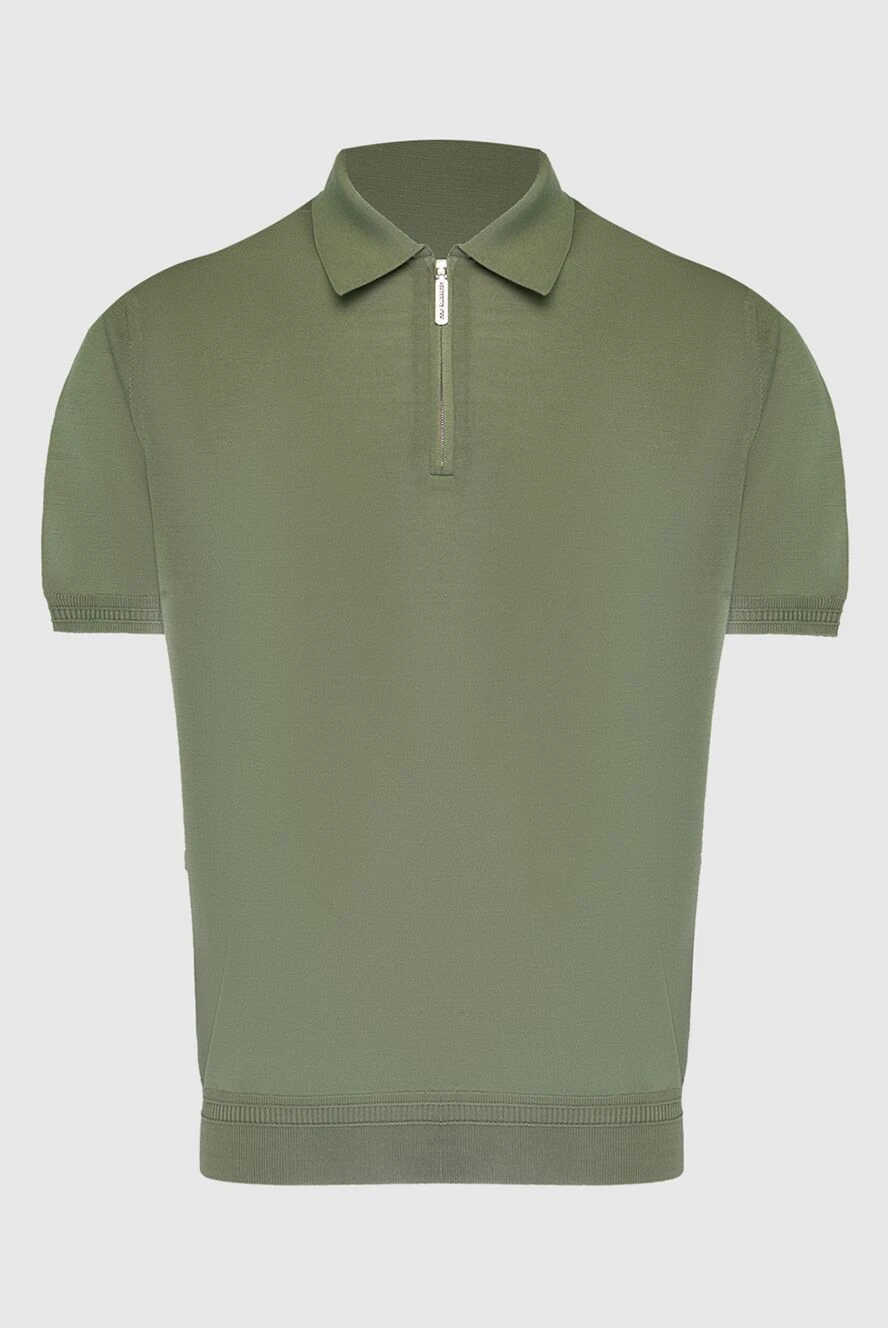 Stefano Ricci поло из шелка зеленое мужское 169162 - фото 1