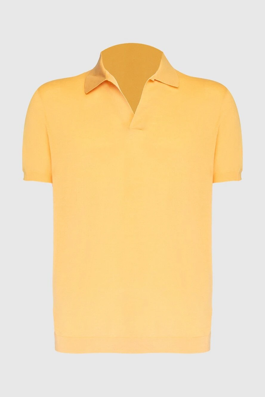 Loro Piana man cotton polo yellow for men купить с ценами и фото 169185 - photo 1