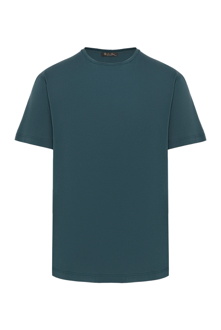 Loro Piana men's t-shirt in deep blue-green shade made of smooth jersey
169189 - photo 1
