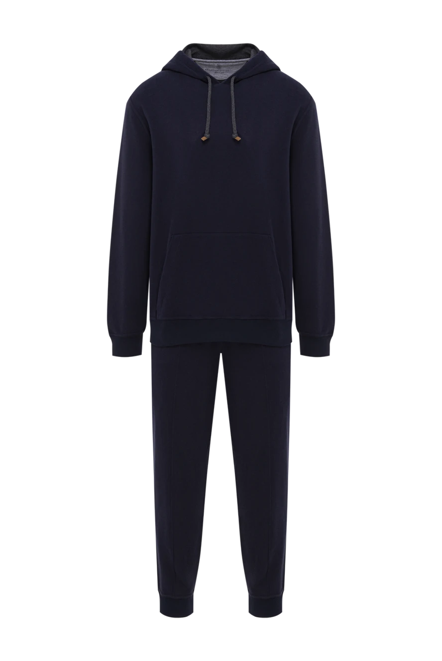 Brunello Cucinelli темно синий комплект с худи и брюками прямого кроя
169231 - фото 1