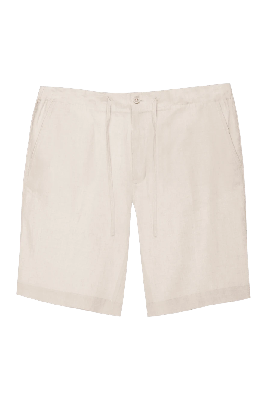 Loro Piana man beige linen shorts for men купить с ценами и фото 169287 - photo 1